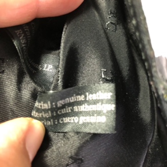 Kenneth Cole Handheld Black Genuine Leather Silver hardware Handbag - Picture 5 of 13